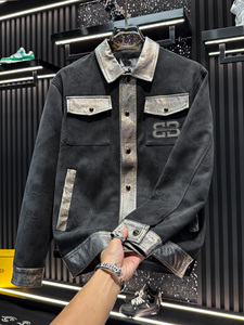 Chaqueta con Capucha Delgada <span class=keywords><strong>para</strong></span> Primavera y Otoño, <span class=keywords><strong>para</strong></span> Hombres Gordos y de Talla Grande (300 Libras), Ajuste Holgado <span class=keywords><strong>para</strong></span> Cubrir el Vientre, <span class=keywords><strong>para</strong></span> Hombres Corpulentos - Product Image 2