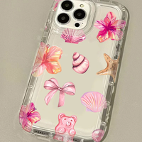 Coque de Téléphone Animaux Marins Bleus pour iPhone 17 16 15 14 Pro 13 12 11 Max Plus 7 8 Plus XR X XS SE 2020, Housse Souple Anti-choc