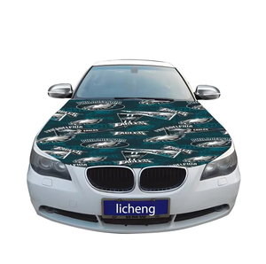 New <span class=keywords><strong>Orleans</strong></span> Saints Flag Couverture de capot de voiture 3.3x5ft 5x7ft 100% Polyester, les tissus élastiques du moteur peuvent être lavés Drapeaux de bannière de capot de voiture - Product Image 4