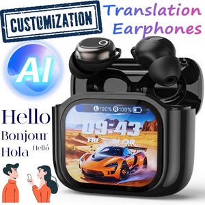 Audífonos Inalámbricos JM28 con Pantalla Táctil y Función de Traducción, Compatibles con Altavoz de Voz y Grabación con <span class=keywords><strong>un</strong></span> Clic - Product Image 1