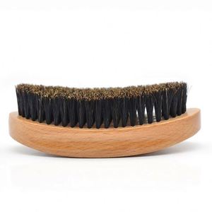 Wooden Boar Bristle <b>Beard</b> Cleaning Brush Natural Wood Men's Grooming Brush for Facial Hair <b>Care</b> - Product Image 1