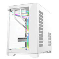 New CJX 2026 Most Popular Gaming ATX Mid Tower PC Case with RGB Lighting for Desktop Office Use