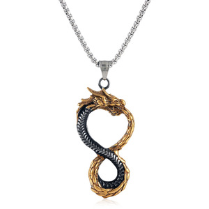 Collar con Colgante de Dragón de Acero Inoxidable para Hombre, Joyería de Estilo Punk con Forma de Animal 2310112 - Product Image 1