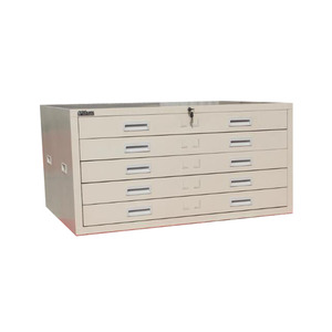 Armoire métallique de rangement pour plans d'ingénierie et cartes, avec tiroirs métalliques à structure KD et serrures pour armoires métalliques - Product Image 1
