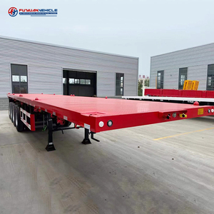 Semi-remorque plateau porte-conteneurs à suspension mécanique 3 essieux 30t-45t, fabrication chinoise - Product Image 5