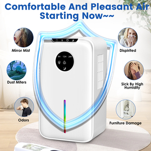 Deshumidificador Inteligente con Pantalla LCD, 88 oz, Apagado Automático, Absorbedor de <span class=keywords><strong>Humedad</strong></span> Seguro con Temporizador y Modo de Reposo, Venta al Por Mayor - Product Image 3