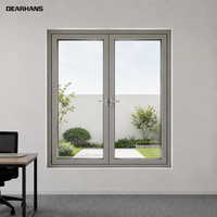 Jendela Kusen Aluminium Kustom, Kaca Kedap Suara dengan Thermal Break, Jendela Kusen Aluminium Modern Langsung dari Pabrik, OEM ODM Diterima