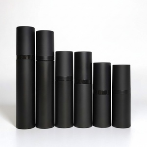 Wholesale 15ml 30ml 50l Matte Black PP Ailess <b>Pump</b> <b>Bottle</b> Cosmetic Airless Vacuum <b>Bottle</b> Skin Care Cosmetic Packaging <b>Bottle</b> - Product Image 5