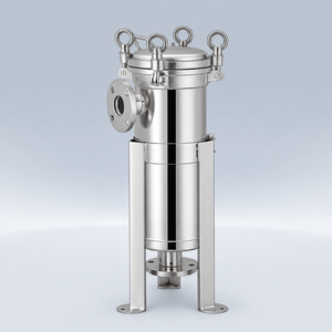 Boîtier de filtration multi-sacs à haut débit avec bride de 15 pouces et fermeture par bras de levier pour les systèmes de traitement de l'eau à grande échelle - Product Image 1