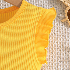 Girls' Animal Print Summer Dress 4-7 Years <b>Old</b> Cotton/Polyester Lace Sleeveless Princess Style Breathable Eco-Friendly - Product Image 4