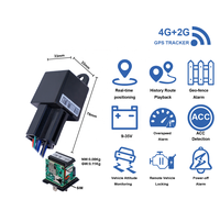 Mini traceur GPS 4G 2G double réseau avec AGPS, application Android et prise en charge PC, alarme de survitesse et suivi en temps réel, installation discrète