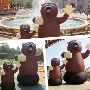 Mascota inflable gigante de hámster de dibujos animados, modelo publicitario inflable de PVC impermeable para decoración de eventos comerciales - Product Image 4