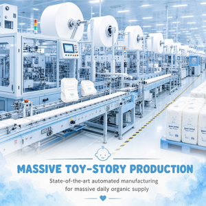 <span class=keywords><strong>Pannolini</strong></span> per Bambini Usa e Getta Professionali, in Tessuto Non Tessuto, con Protezione 3D Contro le Perdite, Inserto 100% Cotone - Servizio di Personalizzazione OEM - Product Image 6