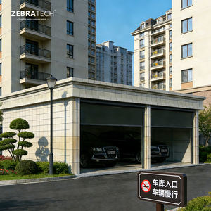 Motorized Vertical Modern Fabric Outdoor Zipper Track <strong>Roller</strong> Blind Windproof Waterproof Built-In Installation Plain Technique - Product Image 2