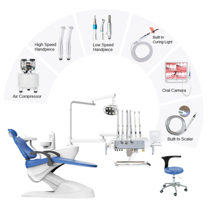 Medical <strong>Dental</strong> <strong>Chair</strong> <strong>Unit</strong> on <strong>Sale</strong> Full Set Clinic <strong>Chair</strong> with Leather High Quality <strong>Dental</strong> Equipment - Product Image 1