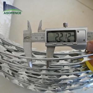 Ba Lan 900mm nhiệt cuộn dây concertina dao cạo dây thép gai BTO-22 thép không gỉ concertina dây - Product Image 4