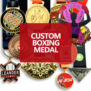 Logo personnalisé ruban personnalisé récompenses trophée en métal sport trophées et médailles plaques 2024 médaille de boxe de <span class=keywords><strong>Paris</strong></span> - Product Image 1