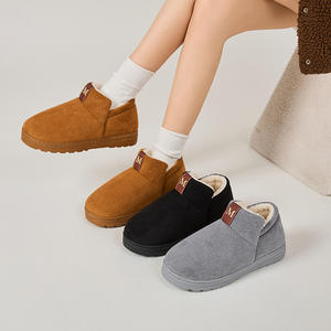 VEILISR Logo personnalisé Vente en gros Bottes de neige d'hiver Chaussons chauds en peluche antidérapants en fourrure de daim à semelle épaisse pour la Russie - Product Image 4