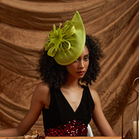 Bibis Fascinator Chapeau Meilleures Ventes pour Femmes Derby Mariage Plumes Sinamay Fête du Thé Bandeau de Mariée avec Pince Femme