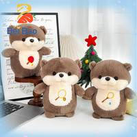 Fabricant de jouets en peluche personnalisés avec logo, faiseurs de mascottes réalistes en forme d'otère marin, OEM ODM