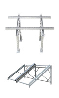 Supports de montage solaires en aluminium portables Support triangulaire pour l'installation de modules PV Fabrication de tôle solaire PV