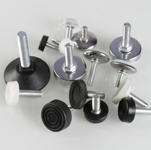 Vis à molette zinguée pour pieds réglables ou patins de meubles, vis filetée pour base de meuble, pied de nivellement pour glissière de meuble - Product Image 4