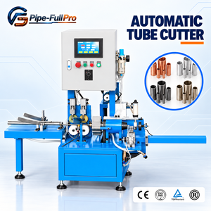 Machine de découpe de tuyaux semi-automatique sans copeaux pour une coupe propre et rapide sans bavures des tubes en cuivre, aluminium et acier pour systèmes CVC - Product Image 1