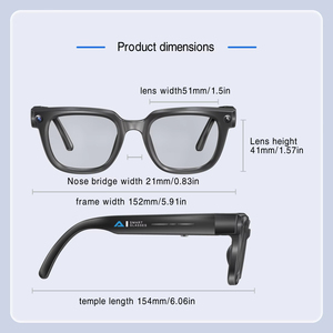 Smart <b>Glasses</b> AI Real-Time Translation 1080P <b>Camera</b> App Control Plastic Titanium Frame Single Lens Type-C Charging Q11 - Product Image 6