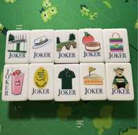 Golf Master – Ensemble de Mahjong de luxe moderne, version américaine, tuiles en acrylique, durables, portables, collection élégante, jeu pour adultes