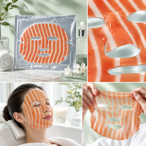 Masque en gelée de collagène bio pour un éclat de verre, masque facial au collagène rose et <span class=keywords><strong>ADN</strong></span> de saumon PDRN - Product Image 2