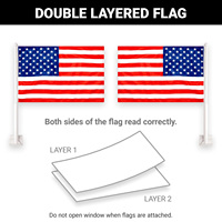 Nouveau produit 2026 : Drapeau de voiture personnalisé à sublimation, mini-drapeau de pays en polyester à clipser sur fenêtre pour matchs de football et élections