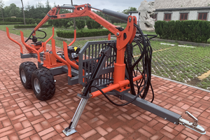 Transportador hidráulico de madera para tractor Forestier, remolque de troncos con pinza, componentes de núcleo de remolque de descarga hidráulica, engranaje de Motor - Product Image 6