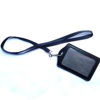 Nouvel Arrivage 2025 – Porte-badge professionnel en PVC vierge, tube uni, avec cordon et clips pivotants, pour billets d'événement, tubulaire creux