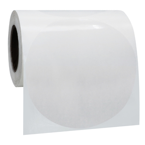 Hybsk Rõ Ràng Gói Bán Lẻ Con Dấu <span class=keywords><strong>4</strong></span> "Vòng Tròn Wafer Dán/Nhãn 100 Mỗi Cuộn - Product Image 2