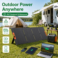 Panneau solaire pliable 100W 18V 36V mono ETFE portable pour camping en extérieur, directement de l'usine (États-Unis/UE), pour les fabricants