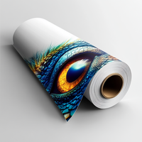 Vente en gros de rouleau de toile de peinture extensible pour extérieur jet d'encre vierge 300d 205g 100% polyester