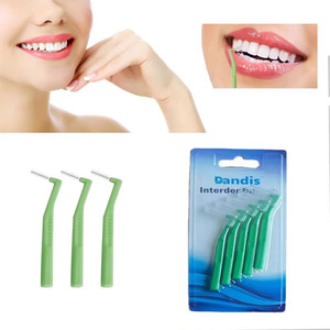Hilo Dental <span class=keywords><strong>Interproximal</strong></span> en Forma de L para la Eliminación de la Placa Dental, Cepillos Interdentales para Aparatos Ortodóncicos - Product Image 1
