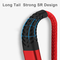 Kabel Data Pengisian Cepat USB ke Type C Desain SR Kuat Tahan Lama Grosir untuk Ponsel Android, Power Bank, Kipas Mini