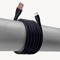 Cable de Datos Tipo-C/USB-A de 120W 6A con Carga Súper Rápida, Núcleo de Cobre Puro y Revestimiento de PVC, 2m, Modelo TPC01