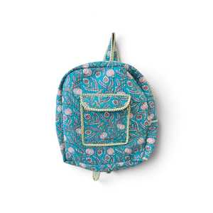 Bolsa Infantil Estampada, Bolsa de Mano Acolchada de Algodón con Estampado a Bloque, Bolsa Ligera Reutilizable para Viajes y Uso Diario, 18x14x8 - Product Image 1