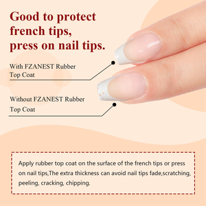 FZANEST 15ml <span class=keywords><strong>Gel</strong></span> de Goma para Uñas, Capa Superior y Base de Goma, Capa Superior Suave Despegable y Pegable - Product Image 6