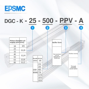 ใหม่ PLC ของแท้ กระบอกสูบไร้ก้านอลูมิเนียมแบบกลไก DGP25/32/DGC-K-25/32/DGC-G-25-100 พร้อมรับประกัน 3 เดือน - Product Image 4