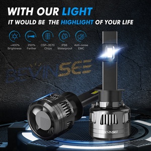 Bevinsee 120W H1 <strong>LED</strong> <strong>Headlight</strong> High Beam Bulbs for <strong>Ford</strong> Escape 2013-2016 <strong>Fiesta</strong> 2014-2018 - Product Image 2