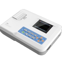 Contec — Machine ECG Portable avec écran couleur, 100g, moniteur ECG, électrocardiographe à une canal, 12 têtes