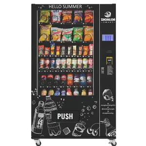 Zhongda new arrival market salad machine fresh food Vending Machines for sale Europe