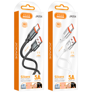 JOKADE 5A Type-C Câble de charge rapide, fil en silicone flexible <span class=keywords><strong>avec</strong></span> conception sans enchevêtrement, <span class=keywords><strong>cordon</strong></span> de synchronisation de charge rapide pour téléphone et tablette - Product Image 1