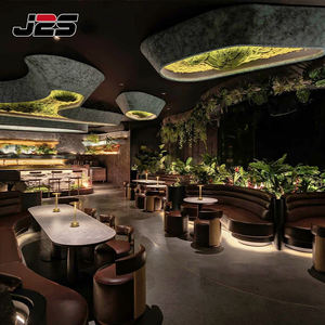 北欧風レストラン家具テーブルと椅子、レストランカフェホテル家具、ベルベットブースソファセット - Product Image 4