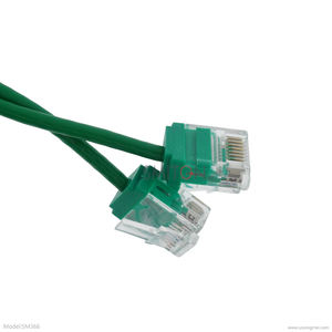 Câble de raccordement <span class=keywords><strong>Ethernet</strong></span> <span class=keywords><strong>RJ45</strong></span> ultra fin <span class=keywords><strong>Cat</strong></span> 6/6a de 0,5 m, plaqué or, pour usage intérieur - Product Image 6