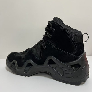 Chaussures de randonnée DFL01 à coupe moyenne en cuir de vachette et daim, bottes tactiques d'entraînement à coupe moyenne, chaussures durables et robustes - Product Image 4