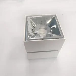 Fabrika toptan fiyat kısılabilir kare cob yüzey tavana monte led aşağı ışık 360 derece dönebilir 12W 15W spot ışık